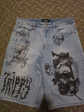 Denim shorts