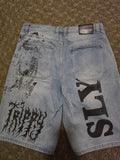Denim shorts