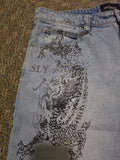 Denim shorts