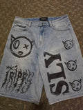 Denim shorts