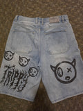 Denim shorts
